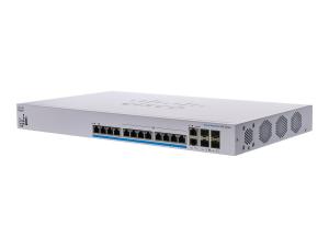 Cisco Business 350 Series CBS350-12NP-4X - Commutateur - C3 - Géré - 12 x 100/1000/2.5G/5GBase-T (PoE+) + 2 x combo 10 Gigabit SFP+/RJ-45 + 2 x 10 Gigabit SFP+ - Montable sur rack - PoE+ (375 W) - CBS350-12NP-4X-EU - Commutateurs gérés