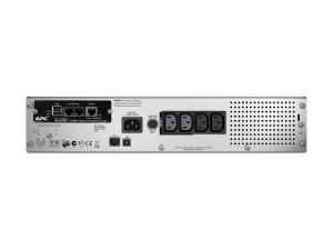 APC Smart-UPS 750VA LCD RM - Onduleur (rack-montable) - CA 230 V - 500 Watt - 750 VA - Ethernet, RS-232, USB - connecteurs de sortie : 4 - 2U - noir - avec APC UPS Network Management Card - pour P/N: AR4018SPX432, AR4024SP, AR4024SPX429, AR4024SPX431, AR4024SPX432, NBWL0356A - SMT750RMI2UNC - UPS montables sur rack