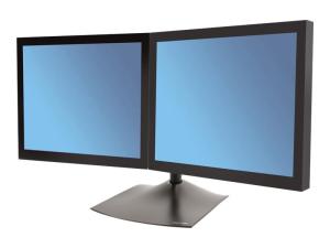 Ergotron DS100 - Pied - horizontal - pour 2 écrans LCD - aluminium, acier - noir - Taille d'écran : jusqu'à 24 pouces - ordinateur de bureau - 33-322-200 - Accessoires pour écran