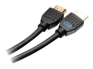 C2G 20ft 4K HDMI Cable with Ethernet - Premium Certified - High Speed 60Hz - Câble HDMI avec Ethernet - HDMI mâle pour HDMI mâle - 6.07 m - blindé - noir - support 4K - 50188 - Accessoires pour systèmes audio domestiques