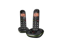 DORO PhoneEasy 105wr Duo - Téléphone sans fil - système de répondeur avec ID d'appelant - DECT\GAP - noir + combiné supplémentaire - 5737 - Téléphones sans fil
