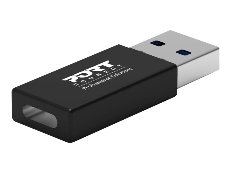 PORT Designs - Adaptateur USB - USB type A (M) pour 24 pin USB-C (F) - USB 3.1 Gen 1 (pack de 2) - 900154 - Câbles USB