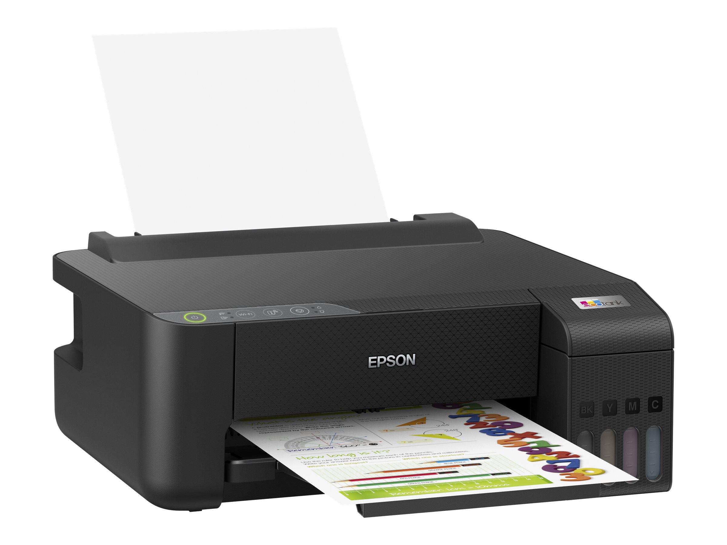 Epson EcoTank ET-1810 - Imprimante - couleur - jet d'encre - rechargeable - A4 - 5 760 x 1 440 ppp - jusqu'à 10 ppm (mono)/jusqu'à 5 ppm (couleur) - capacité : 100 feuilles - USB, Wi-Fi - noir - C11CJ71401 - Imprimantes jet d'encre