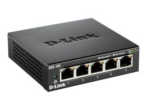 D-Link DGS 105 - Commutateur - 5 x 10/100/1000 - de bureau - DGS-105 - Concentrateurs et commutateurs gigabit