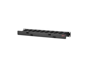 APC Horizontal Cable Manager Single-Sided with Cover - Kit de gestion de câbles pour rack - noir - 1U - 19" - pour P/N: SMTL1000RMI2UC, SMX1000C, SMX1500RM2UC, SMX1500RM2UCNC, SMX750C, SMX750CNC - AR8602A - Accessoires pour serveur