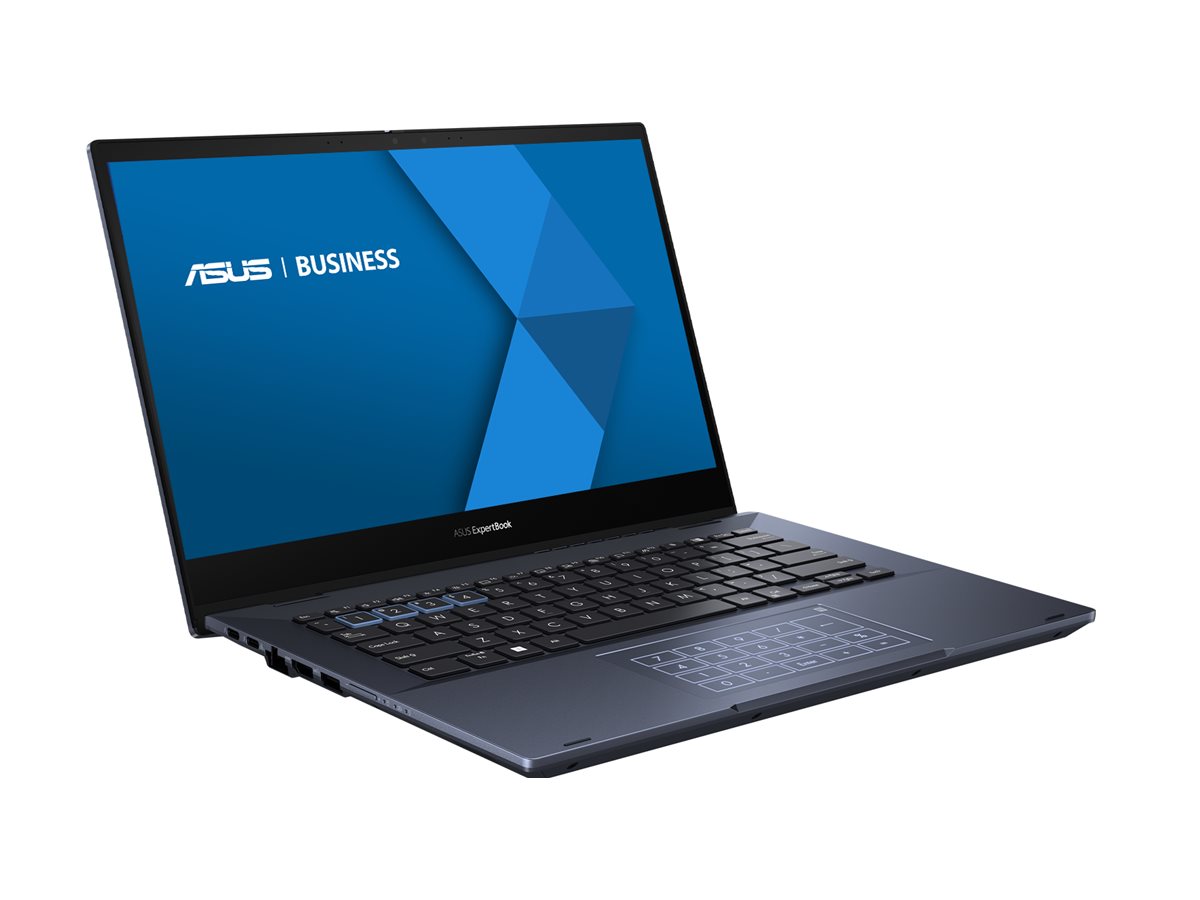 ASUS ExpertBook B5 Flip B5402FVA-KA0156X - Conception inclinable - Intel Core i5 - 1340P / jusqu'à 4.6 GHz - Win 11 Pro - Carte graphique Intel Iris Xe - 16 Go RAM - 512 Go SSD NVMe - 14" IPS écran tactile 1920 x 1080 (Full HD) - Gigabit Ethernet - Wi-Fi 6E, Bluetooth - noir étoilé - 90NX06N1-M00560 - Ordinateurs portables