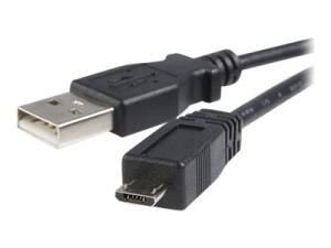 StarTech.com Câble USB 2.0 A vers Micro B de 2 m - Cordon USB A vers USB Micro B - M/M - Câble USB - USB (M) pour Micro-USB de type B (M) - USB 2.0 - 2 m - noir - UUSBHAUB2M - Câbles USB