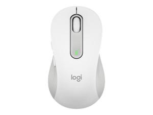 Logitech Signature M650 L pour les entreprises - Souris - pour droitiers - 5 boutons - sans fil - Bluetooth, 2.4 GHz - récepteur USB Logitech Logi Bolt - blanc cassé - 910-006349 - Souris