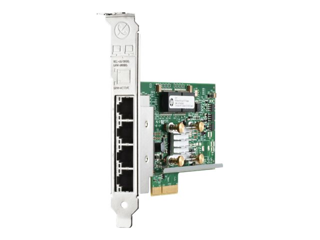 HPE 331T - Adaptateur réseau - PCIe 2.0 x4 profil bas - Gigabit Ethernet x 4 - pour ProLiant DL360 Gen10, DL388p Gen8 - 647594-B21 - Cartes réseau