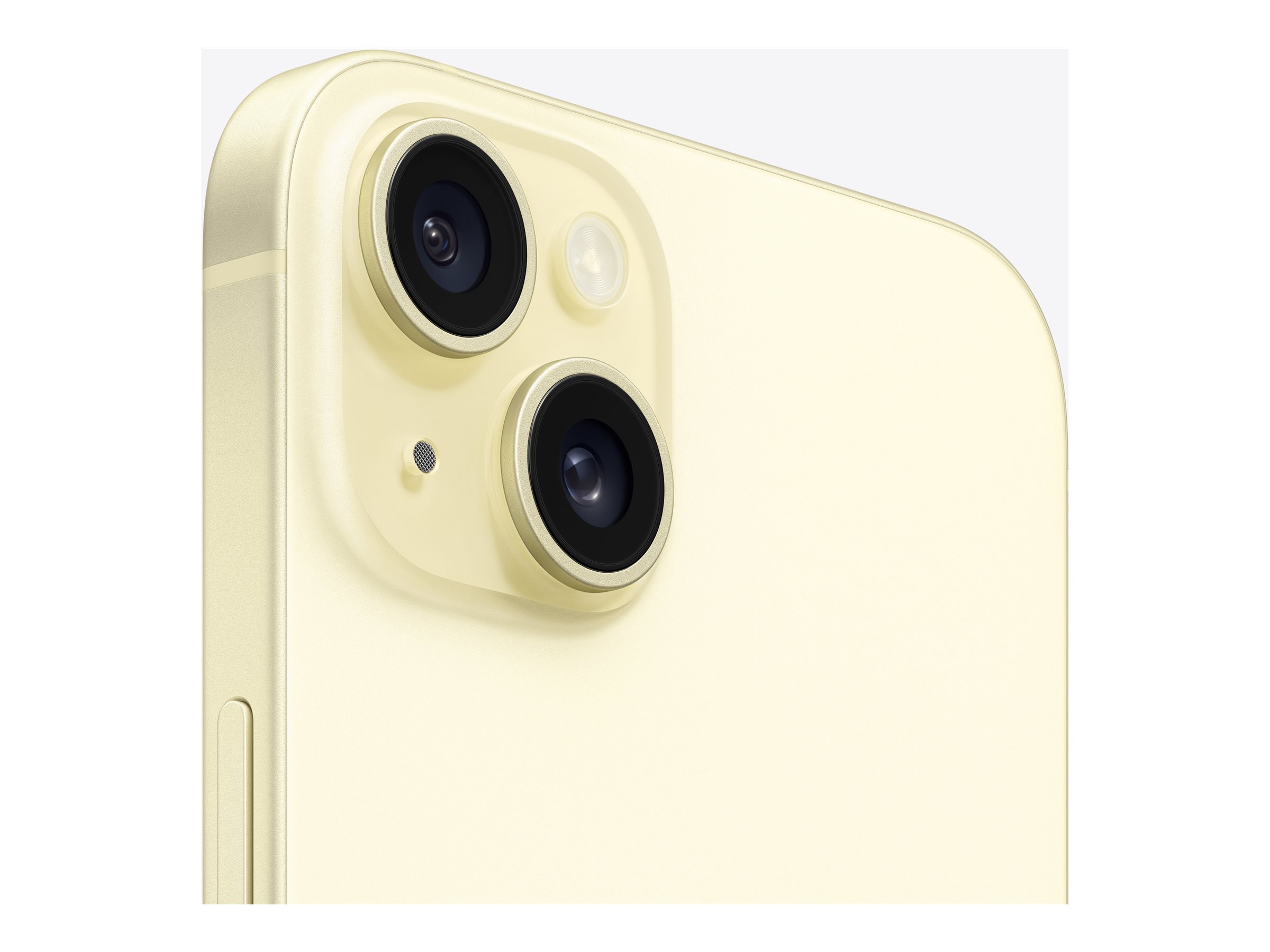 Apple iPhone 15 Plus - 5G smartphone - double SIM / Mémoire interne 256 Go - écran OEL - 6.7" - 2796 x 1290 pixels - 2x caméras arrière 48 MP, 12 MP - front camera 12 MP - jaune - MU1D3ZD/A - iPhone