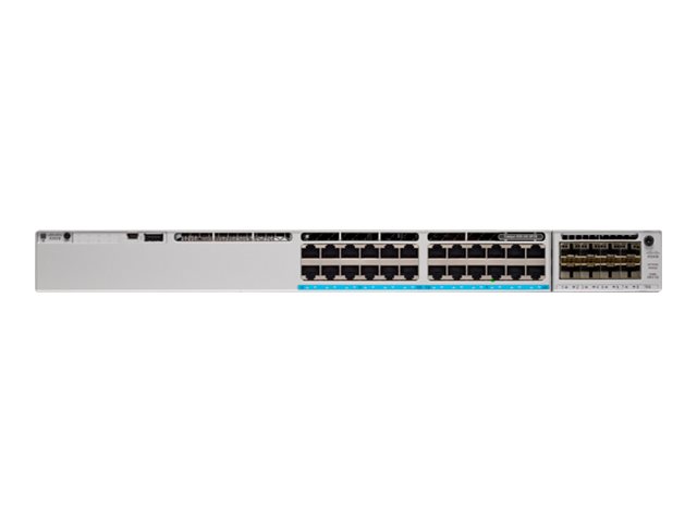 Cisco Catalyst 9300L - Network Advantage - commutateur - C3 - 24 x 10/100/1000 + 4 x SFP+ 10 Go (liaison montante) - Montable sur rack - C9300L-24T-4X-A - Concentrateurs et commutateurs gigabit