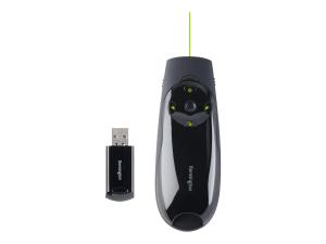 Kensington Presenter Expert Green Laser with Cursor Control - Télécommande de présentation - RF - noir - K72426EU - Télécommandes
