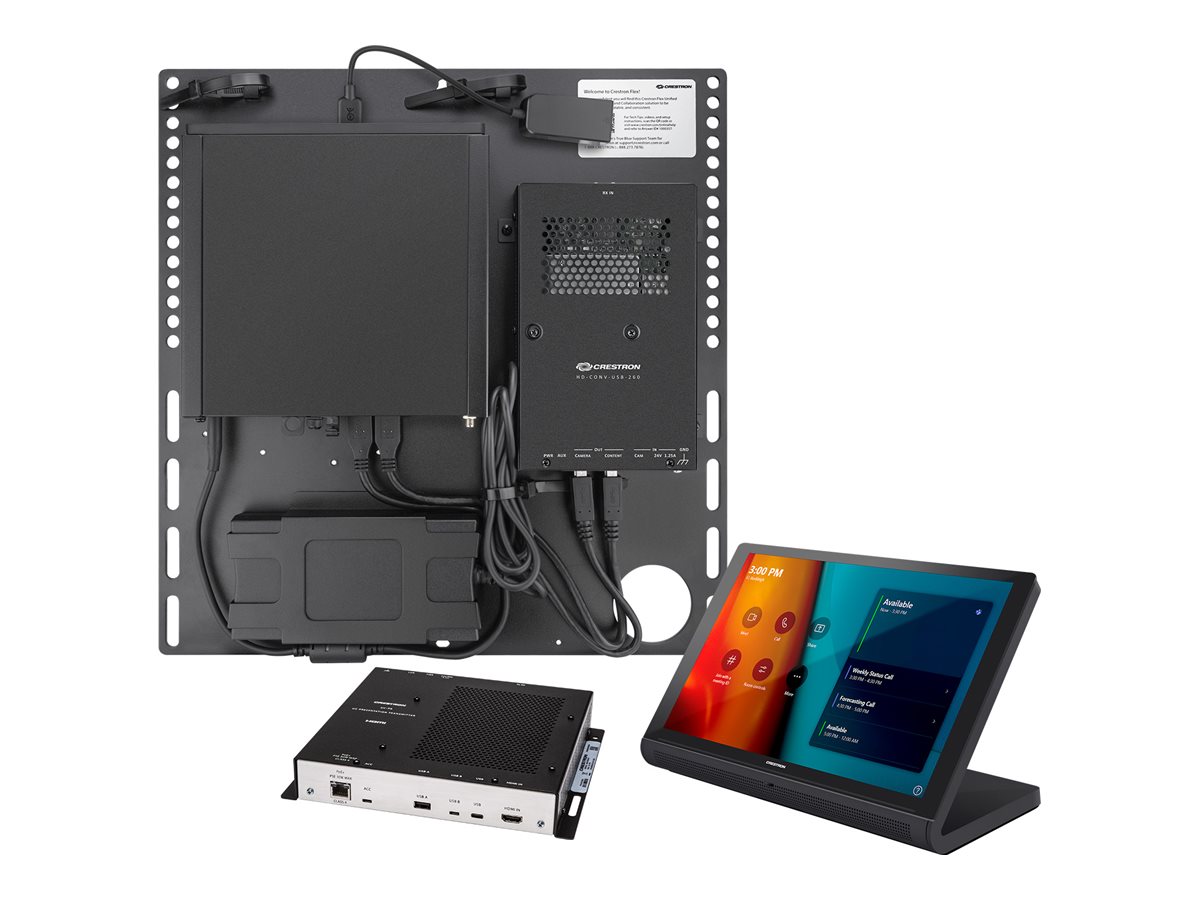 Crestron Flex UC-CX100-T - Pour Microsoft Teams - kit de vidéo-conférence (console d'écran tactile, mini PC) - noir - UC-CX100-T - Audio et visioconférences