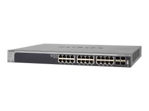 NETGEAR Smart XS728T - Commutateur - L3 Lite - intelligent - 24 x 10GBase-T + 4 x 10 Gigabit SFP+ - de bureau, Montable sur rack - XS728T-100NES - Concentrateurs et commutateurs montables sur rack