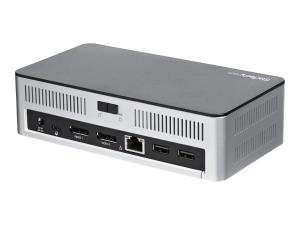 StarTech.com Station d'accueil USB-C double affichage pour PC portable - Baie pour SSD/HDD SATA 2,5" - MST et Power Delivery - 4K - Station d'accueil - USB-C - 1GbE - 60 Watt - MST30C2HDPPD - Stations d'accueil pour ordinateur portable