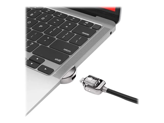 Compulocks MacBook Air M1 Adaptateur Ledge avec câble antivol à combinaison argentée - Câble de sécurité - argent - pour MacBook Air 13,3" - MBALDG03KL - Accessoires pour ordinateur portable et tablette