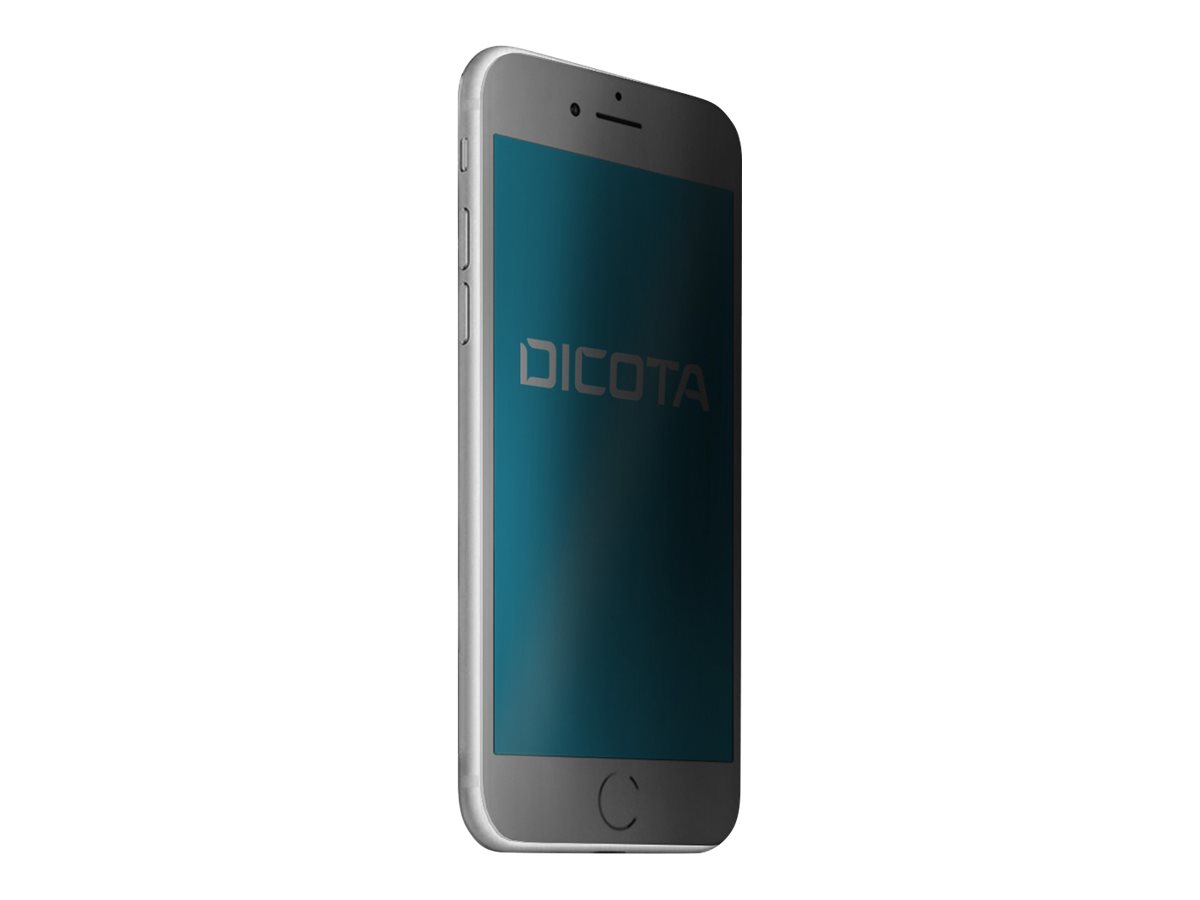 DICOTA Secret - Protection d'écran pour téléphone portable - avec filtre de confidentialité - à double sens - adhésif - noir - pour Apple iPhone 8, SE (2e génération) - D31582 - Accessoires pour téléphone portable