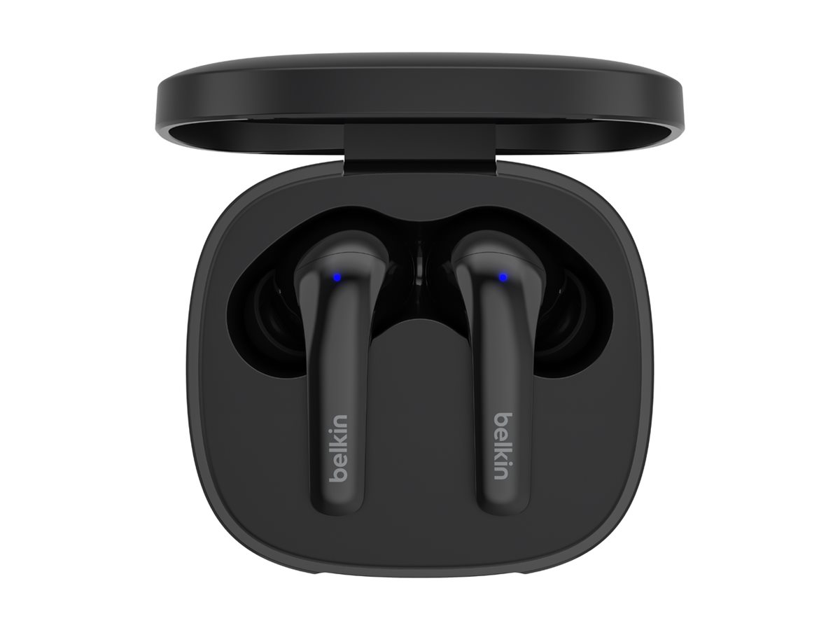 Belkin SoundForm Motion - Écouteurs sans fil avec micro - intra-auriculaire - Bluetooth - Suppresseur de bruit actif - isolation acoustique - noir - AUC010BTBK - Écouteurs