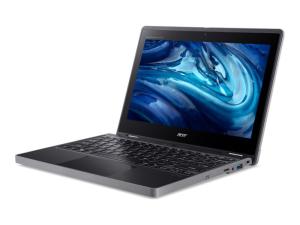 Acer TravelMate B3 Spin 11 TMB311RN-33 - Conception inclinable - Intel N-series - N100 / jusqu'à 3.4 GHz - Win 11 Pro Education - UHD Graphics - 4 Go RAM - 128 Go SSD NVMe - 11.6" IPS écran tactile 1920 x 1080 (Full HD) - IEEE 802.11b, IEEE 802.11a, IEEE 802.11g, IEEE 802.11n, IEEE 802.11ac, Bluetooth 5.2, IEEE 802.11ax (Wi-Fi 6E) - Wi-Fi 6E - schiste noir - clavier : Français - NX.VYQEF.001 - Ordinateurs portables