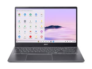 Acer Chromebook Plus 515 CBE595-2T - Intel Core i5 - 1335U / jusqu'à 4.6 GHz - Chrome OS - Carte graphique Intel Iris Xe - 8 Go RAM - 128 Go SSD - 15.6" écran tactile 1920 x 1080 (Full HD) - Wi-Fi 6E - gris acier - clavier : Français - NX.KW4EF.00S - Chromebooks