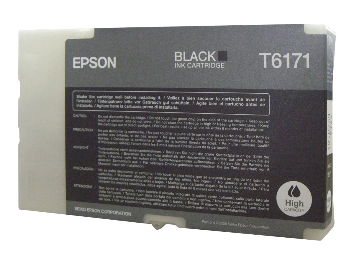Epson T6171 - 100 ml - haute capacité - noir - original - cartouche d'encre - pour B 500DN, 510DN - C13T617100 - Cartouches d'encre Epson