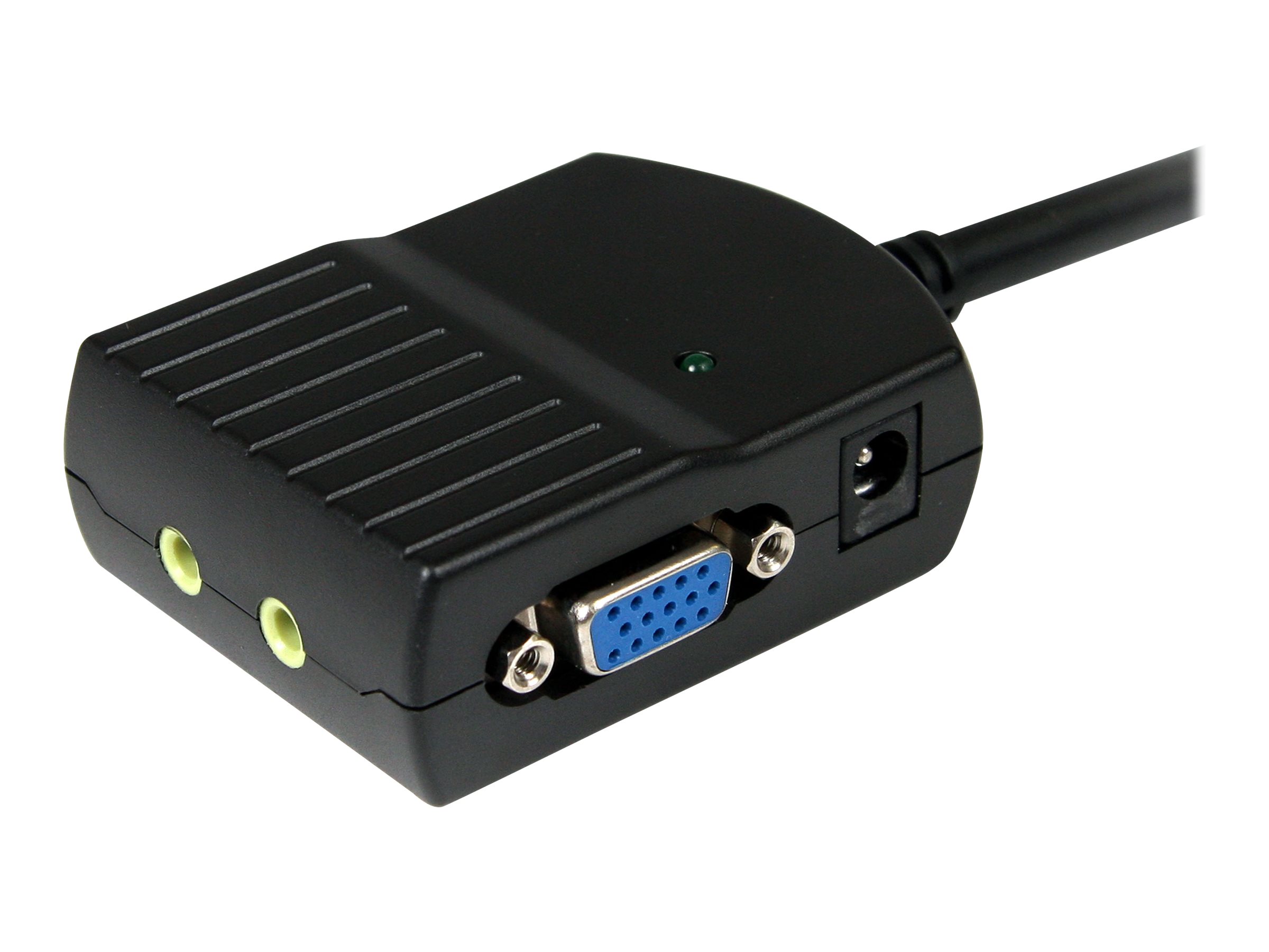 StarTech.com Répartiteur vidéo 2 ports VGA avec audio – alimentation par port USB - Répartiteur vidéo/audio - 2 x VGA + 2 x audio - de bureau - ST122LEA - Commutateurs audio et vidéo