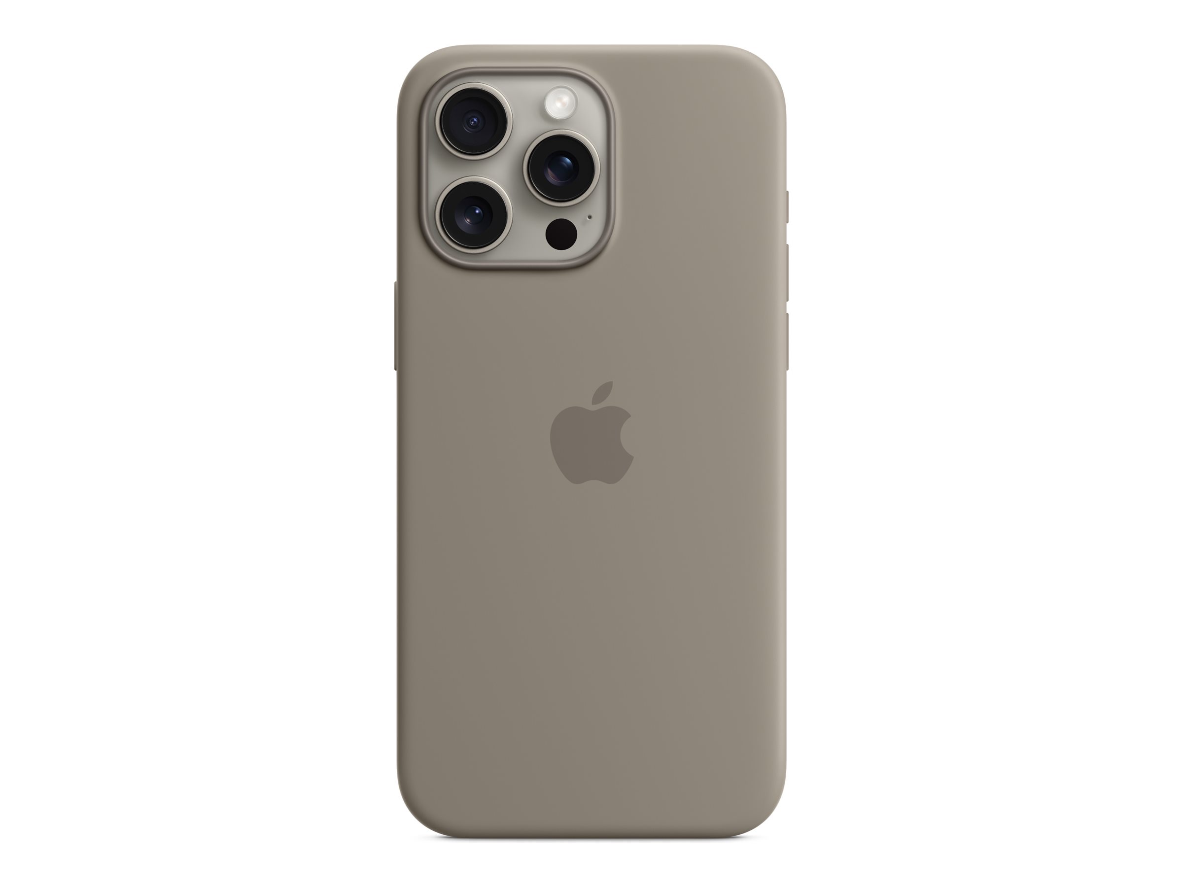 Apple - Coque de protection pour téléphone portable - compatibilité avec MagSafe - silicone - argile - pour iPhone 15 Pro Max - MT1Q3ZM/A - Coques et étuis pour téléphone portable