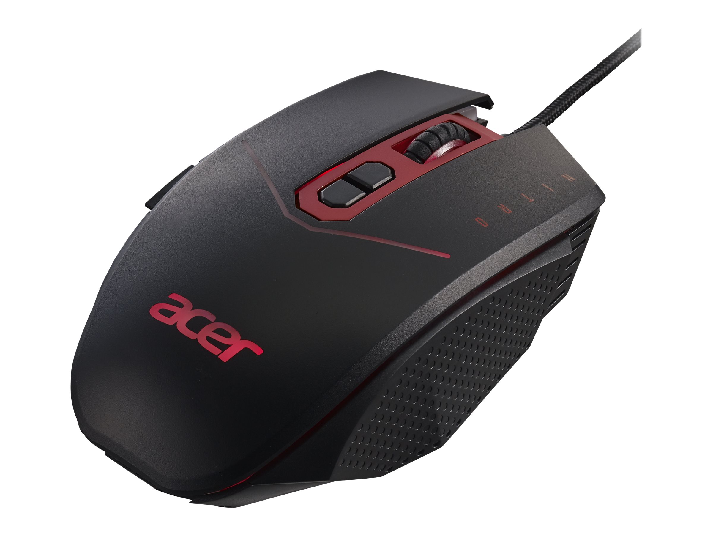 Acer Nitro Mouse (NMW120) - Souris - optique - 8 boutons - filaire - USB - noir - GP.MCE11.01R - Souris