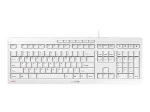 CHERRY STREAM CLAVIER - Clavier - USB - QWERTY - Anglais - commutateur : CHERRY SX - blanc grisé - JK-8500EU-0 - Claviers