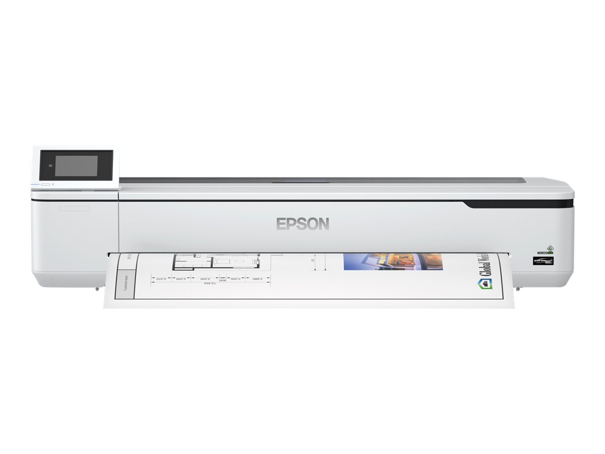 Epson SureColor SC-T5100N - 36" imprimante grand format - couleur - jet d'encre - Rouleau (91,4 cm) - 2 400 x 1 200 ppp - Gigabit LAN, Wi-Fi(n), USB 3.0 - outil de coupe - C11CF12302A0 - Imprimantes jet d'encre