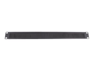 Uniformatic - Panneau de gestion de câble de rack avec brosse - noir laqué - 1U - 27125 - Accessoires pour serveur