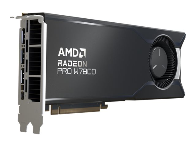 AMD Radeon Pro W7800 - Carte graphique - Radeon Pro W7800 - 32 Go GDDR6 - PCIe 4.0 x16 - 3 x DisplayPort, Mini DisplayPort - 100-300000075 - Adaptateurs vidéo grand public