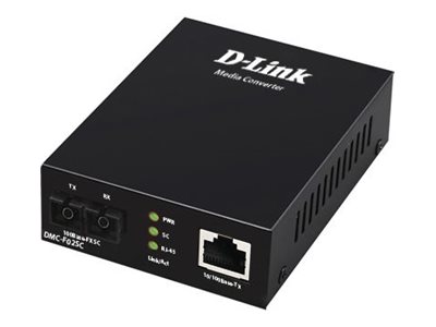 D-Link DMC F02SC - Convertisseur de média à fibre optique - 100Mb LAN - 10Base-T, 100Base-FX, 100Base-TX - RJ-45 / SC multi-mode - jusqu'à 2 km - 1310 nm - DMC-F02SC/E - Transmetteurs optiques