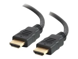 C2G 1m High Speed HDMI Cable with Ethernet - 4K - UltraHD - Câble HDMI avec Ethernet - HDMI mâle pour HDMI mâle - 1 m - noir - 82004 - Câbles HDMI