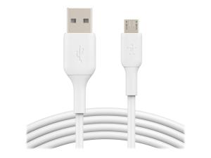 Belkin BOOST CHARGE - Câble USB - Micro-USB de type B (M) pour USB (M) - 1 m - blanc - CAB005BT1MWH - Câbles USB