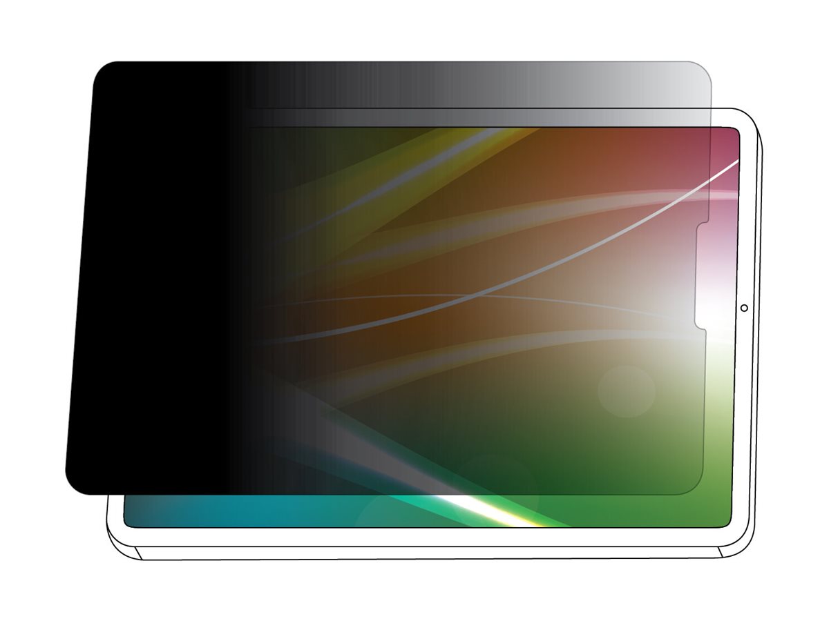3M Bright Screen Privacy Filter - Filtre de confidentialité pour écran (paysage) pour tablette - lumineux - à double sens - adhésif - noir - pour Apple 12.9-inch iPad Pro (3ème génération, 4ème génération, 5ème génération) - BPTAP002 - Accessoires pour ordinateur portable et tablette