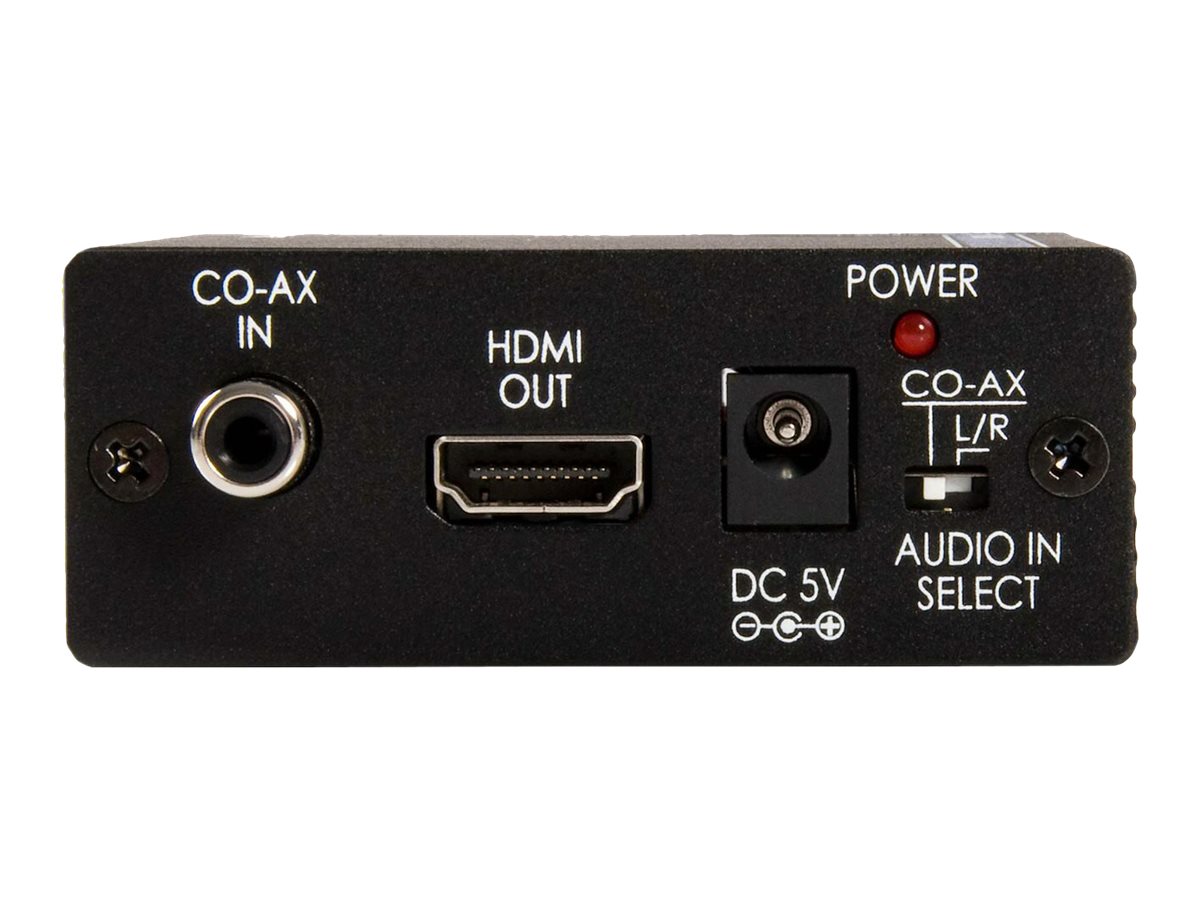 StarTech.com Convertisseur video composant vers HDMI avec audio - Convertisseur vidéo - vidéo composante - HDMI - noir - CPNTA2HDMI - Convertisseurs vidéo