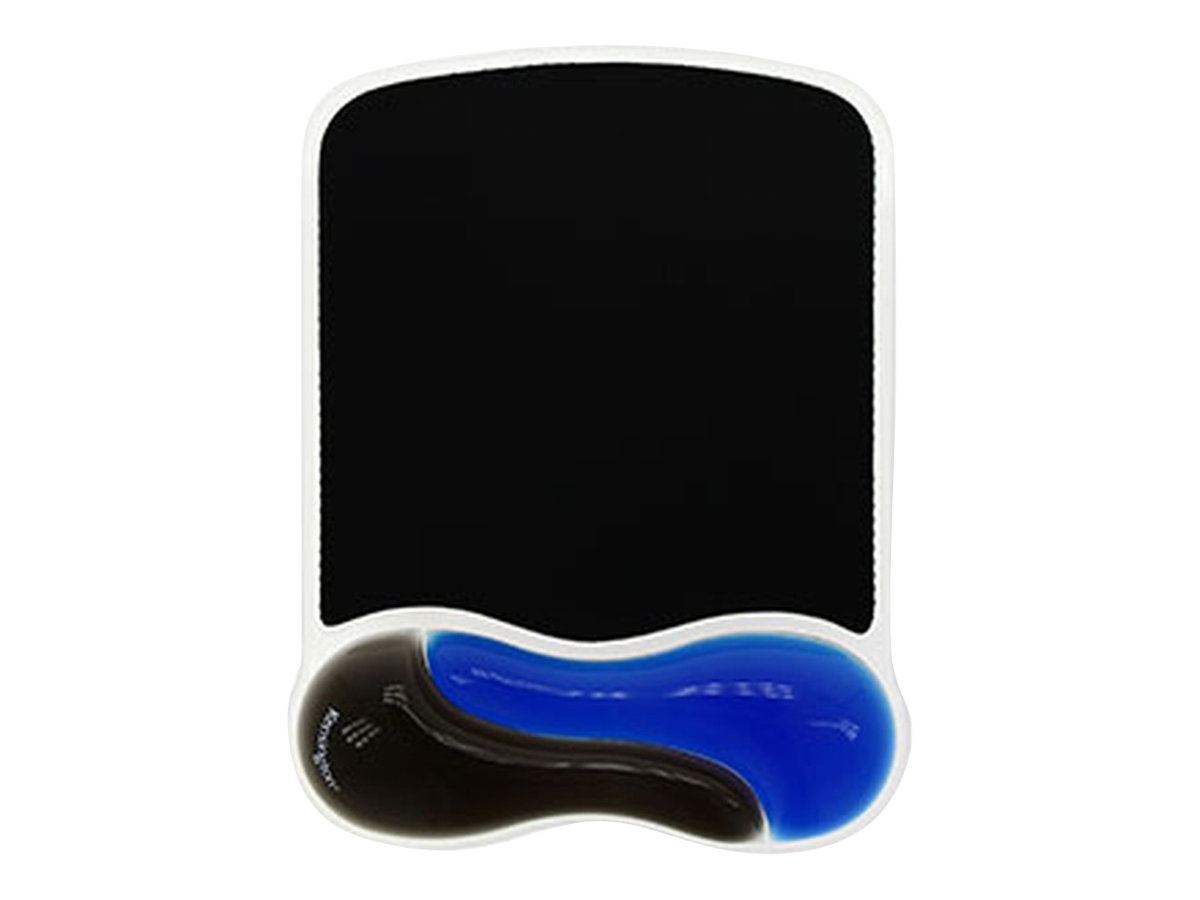 Kensington Duo Gel Mouse Pad Wrist Rest - Tapis de souris avec repose-poignets - noir, bleu - Conformité TAA - 62401 - Accessoires pour clavier et souris