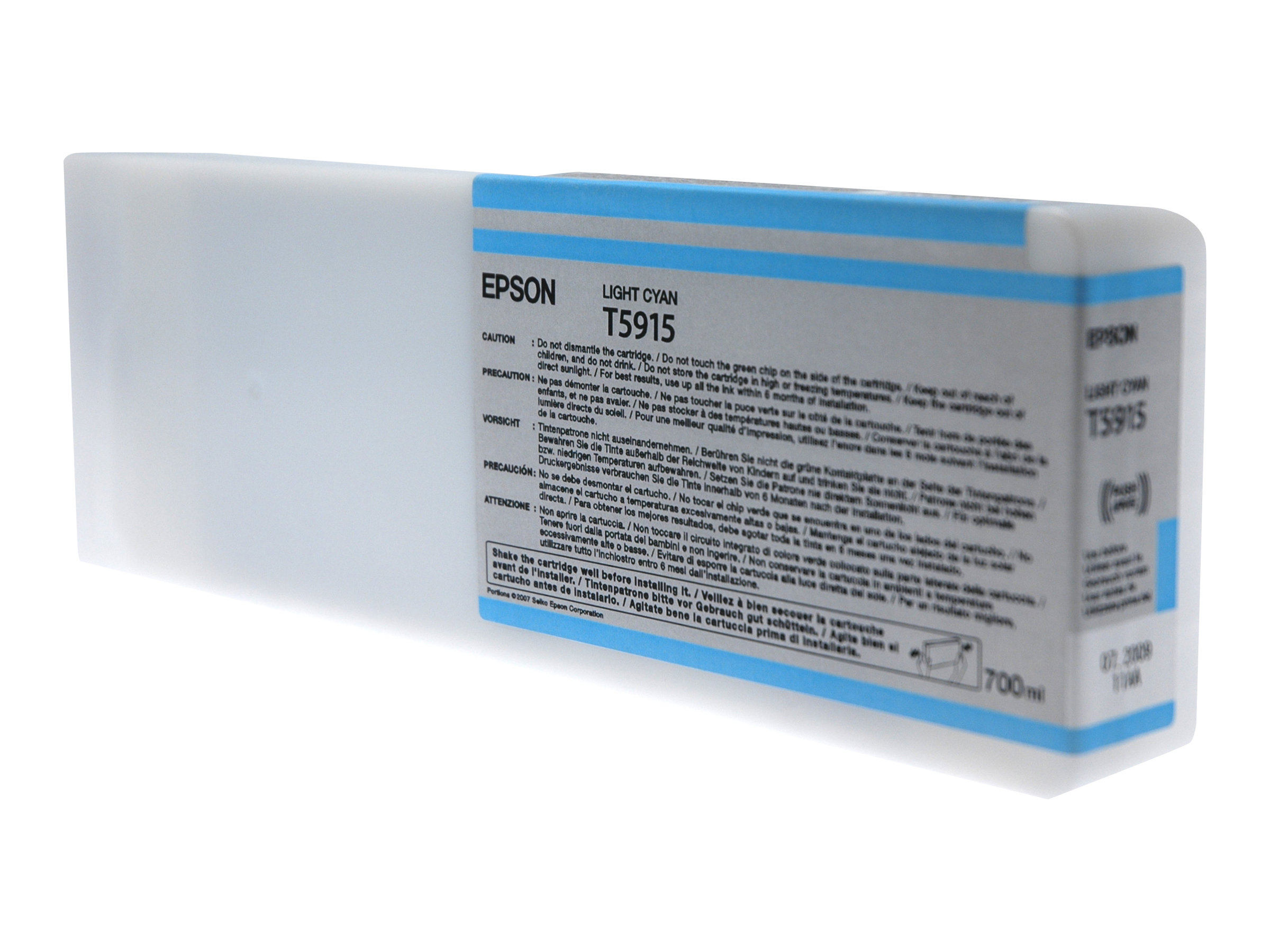 Epson T5915 - 700 ml - cyan clair - original - cartouche d'encre - pour Stylus Pro 11880, Pro 11880 AGFA, Pro 11880 Xerox - C13T591500 - Cartouches d'imprimante