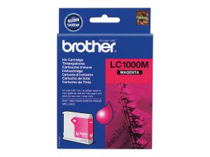 Brother LC1000M - Magenta - original - cartouche d'encre - pour Brother DCP-350, 353, 357, 560, 750, 770, MFC-3360, 465, 5460, 5860, 660, 680, 845, 885 - LC1000M - Cartouches d'encre Brother