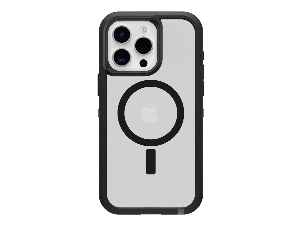 OtterBox Defender Series XT Clear - Coque de protection pour téléphone portable - robuste - compatibilité avec MagSafe - côté obscur - pour Apple iPhone 16 Pro Max - 77-96127 - Coques et étuis pour téléphone portable