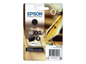 Epson 16XXL - 21.6 ml - XL - noir - original - blister - cartouche d'encre - pour WorkForce WF-2660DWF - C13T16814012 - Cartouches d'imprimante