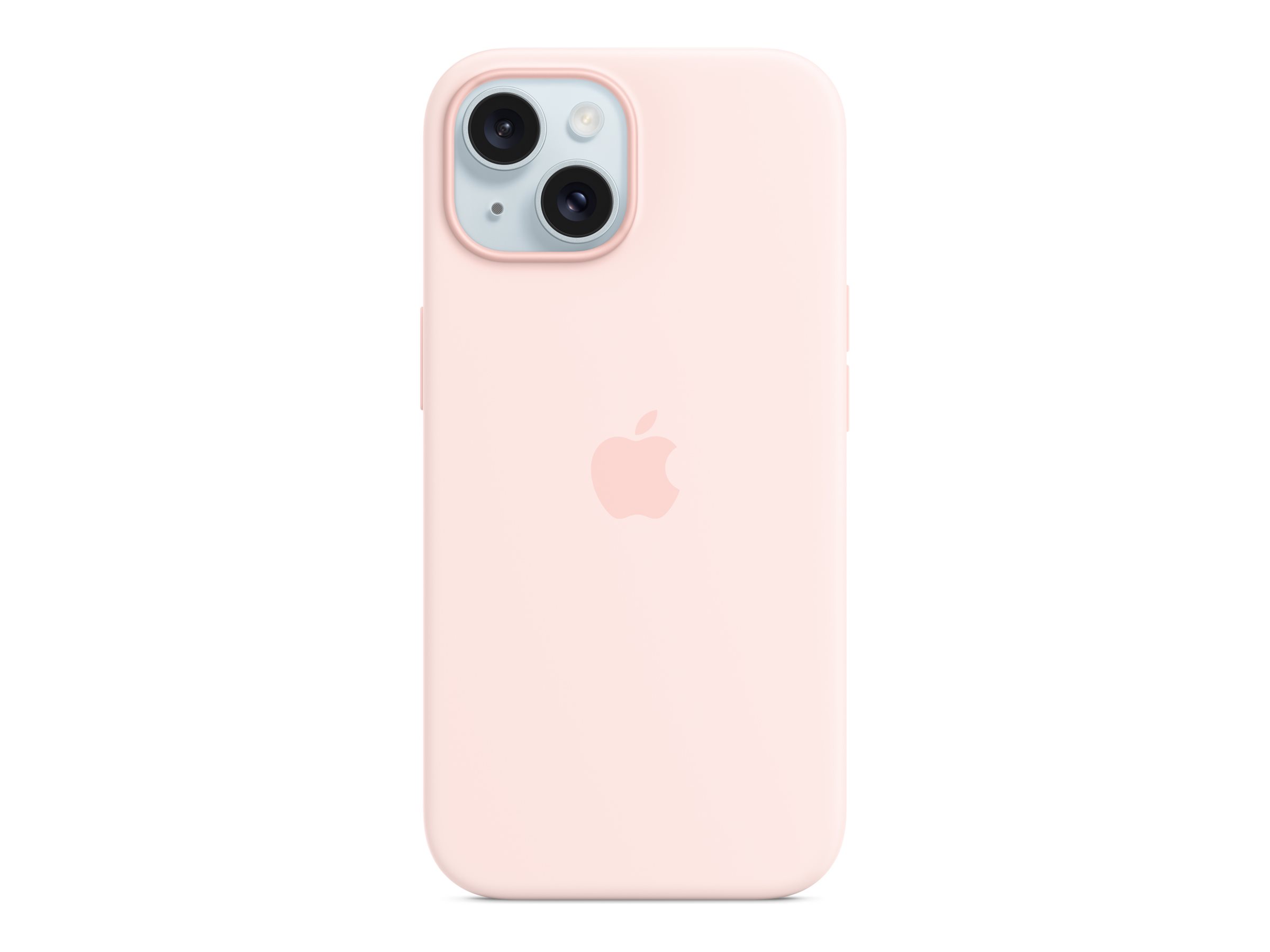 Apple - Coque de protection pour téléphone portable - compatibilité avec MagSafe - silicone - Rose clair - pour iPhone 15 - MT0U3ZM/A - Coques et étuis pour téléphone portable