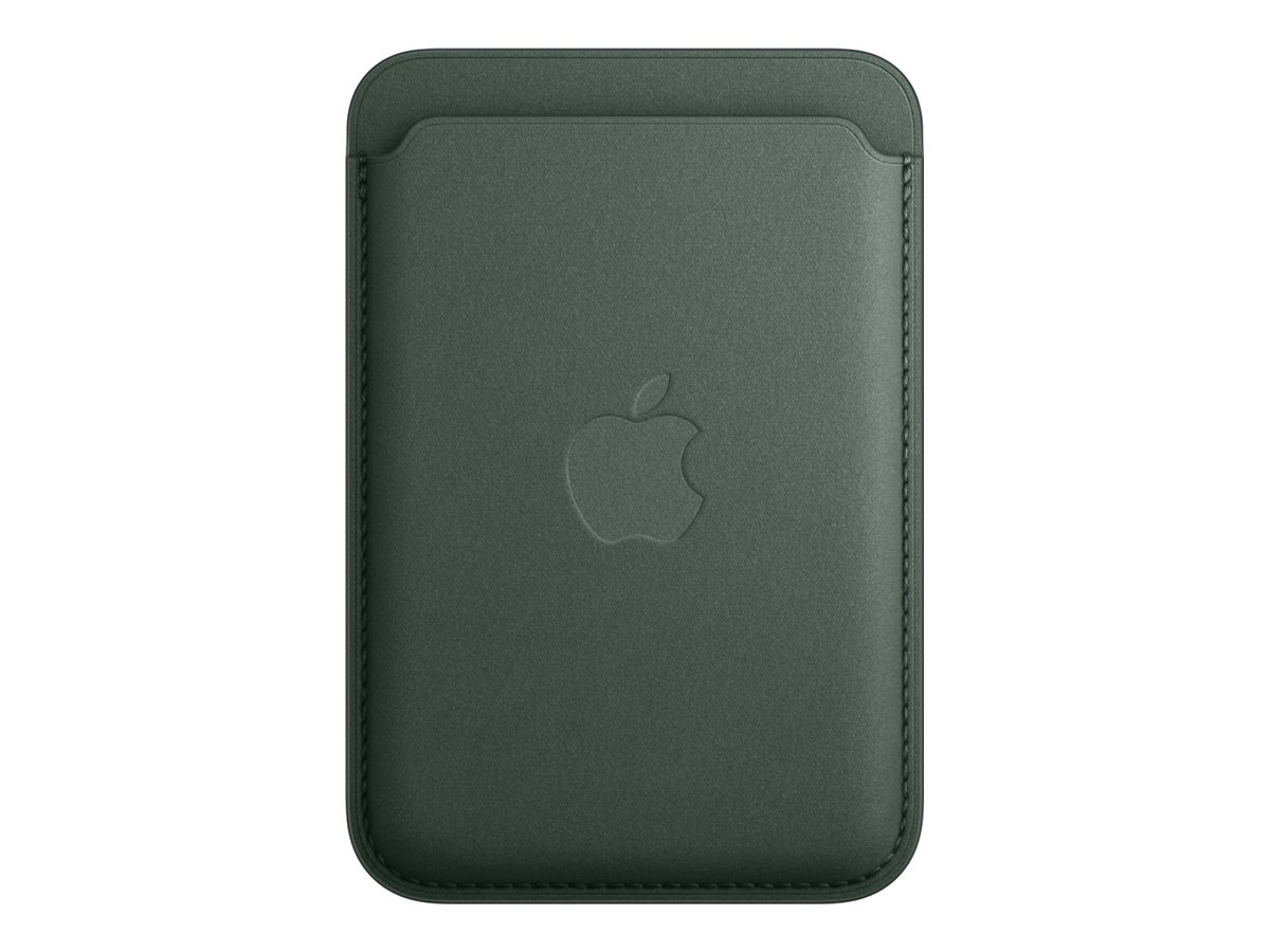 Apple - Portefeuille pour téléphone portable / carte de crédit - compatibilité avec MagSafe - microvolume, tissu fin - sempervirent - pour iPhone 12, 13, 14, 15 - MT273ZM/A - Coques et étuis pour téléphone portable