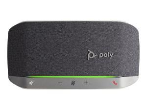 Poly Sync 20 - Haut-parleur intelligent - Bluetooth - sans fil, filaire - USB-A - argent - Certifié pour Microsoft Teams - 772D2AA - Speakerphones