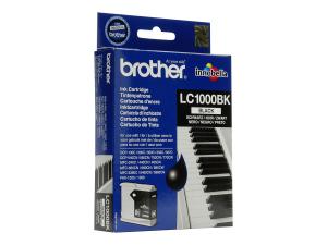 Brother LC1000BK - Noir - original - cartouche d'encre - pour Brother DCP-350, 353, 357, 560, 750, 770, MFC-3360, 465, 5460, 5860, 660, 680, 845, 885 - LC1000BK - Cartouches d'imprimante