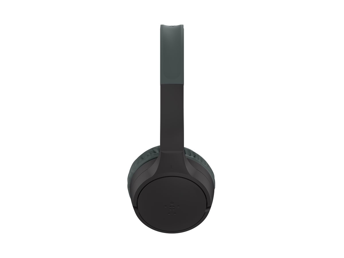 Belkin SoundForm Mini - Écouteurs avec micro - sur-oreille - Bluetooth - sans fil, filaire - jack 3,5mm - noir - AUD002BTBKV3 - Écouteurs