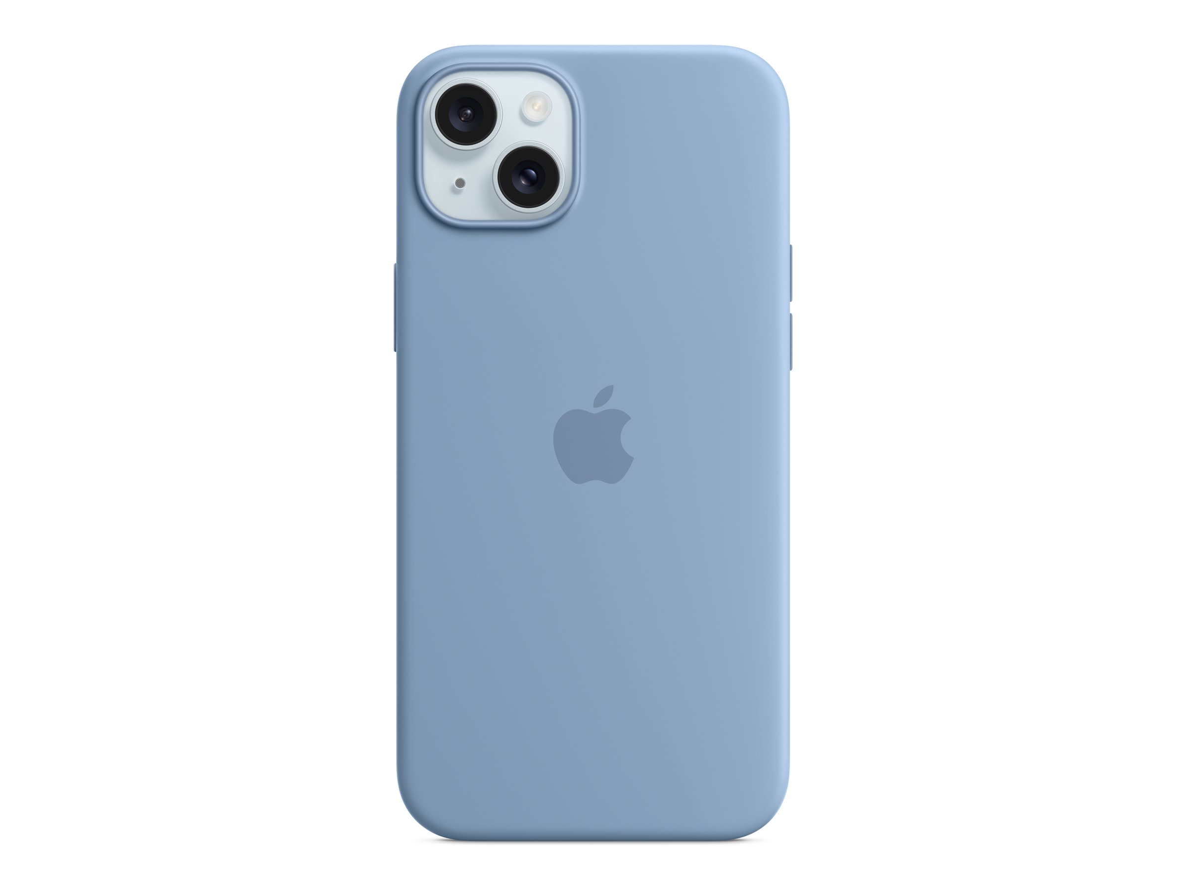 Apple - Coque de protection pour téléphone portable - compatibilité avec MagSafe - silicone - bleu hivernal - pour iPhone 15 Plus - MT193ZM/A - Coques et étuis pour téléphone portable