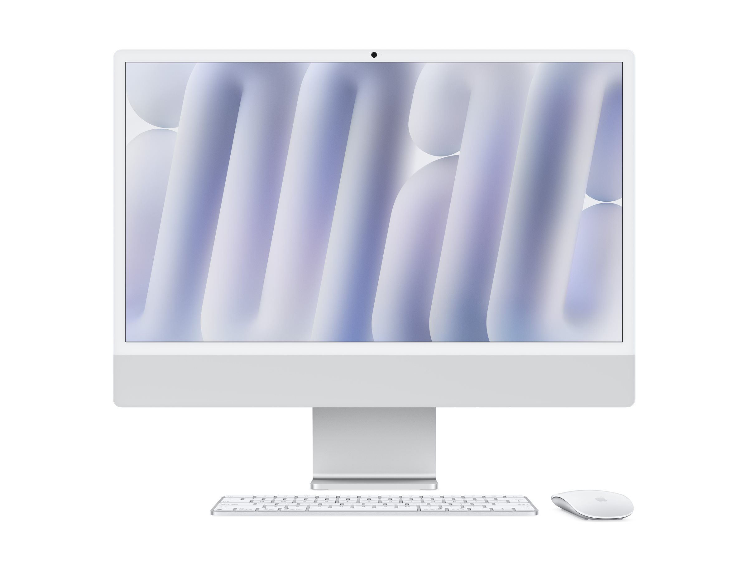 Apple iMac with 4.5K Retina display - Tout-en-un M4 jusqu'à - RAM 16 Go - SSD 256 Go - Apple M4 8-core - IEEE 802.11ax (Wi-Fi 6E), Bluetooth 5.3 - macOS Sequoia 15.0 - moniteur : LED 24" 4480 x 2520 (4.5K) - clavier : Français - argent - MWUC3FN/A - Ordinateurs de bureau