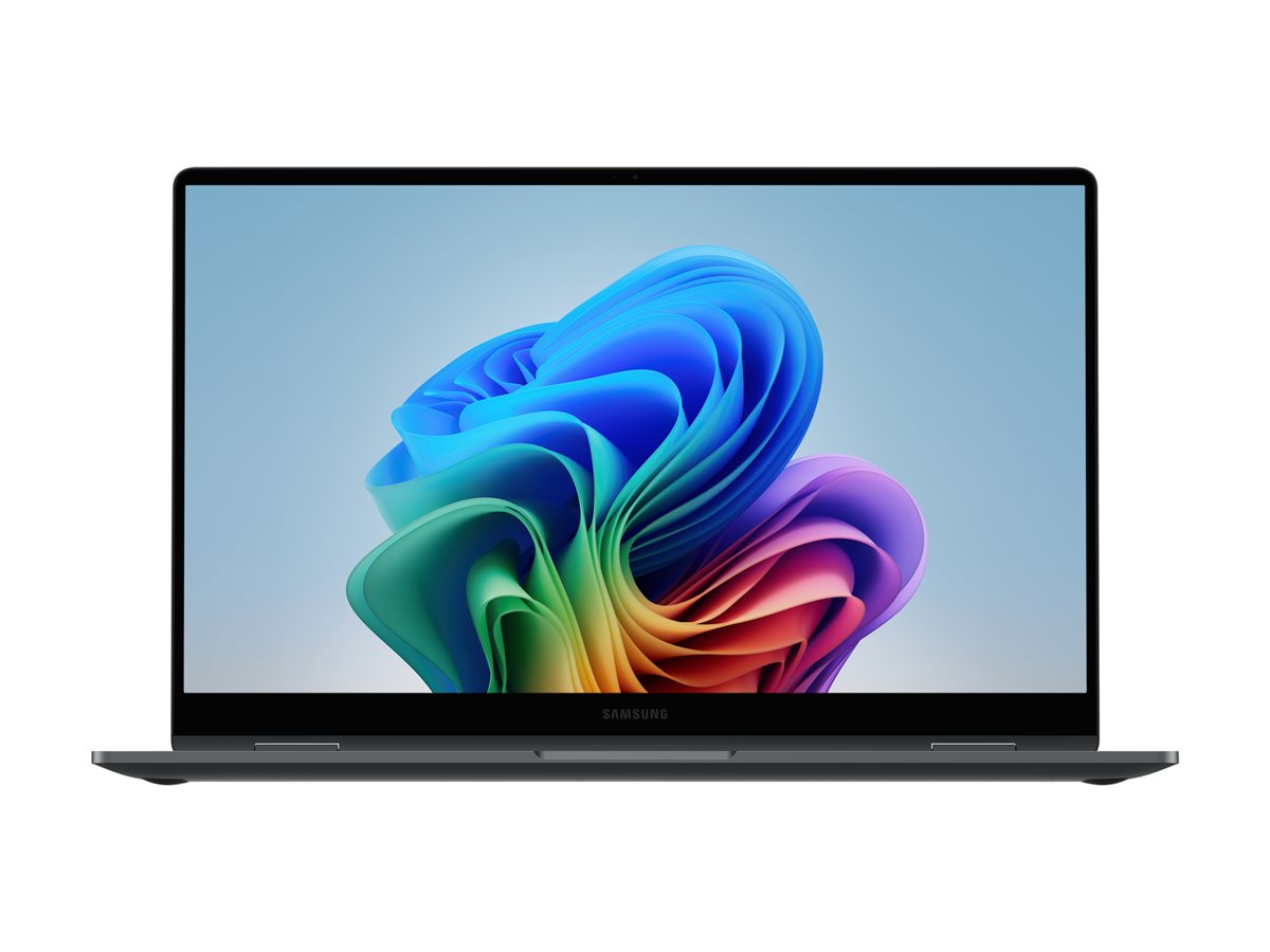 Samsung Galaxy Book5 360 - Conception inclinable - Intel Core Ultra 7 - 256V / jusqu'à 4.8 GHz - Evo - Win 11 Home - Intel Arc Graphics 140V - 16 Go RAM - 512 Go SSD NVMe - 15.6" AMOLED écran tactile 1920 x 1080 (Full HD) - Bluetooth, Wi-Fi 7 - anthracite - NP750QHA-KA1FR - Ordinateurs portables